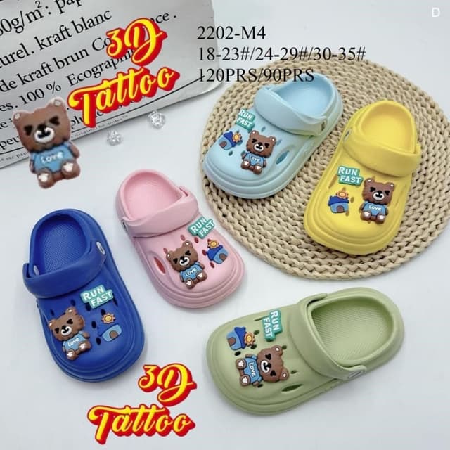 Blue, Pink, Yellow, Green Clogs