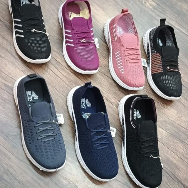 Black, Navy, Gray, Pink, Purple, White Sneakers