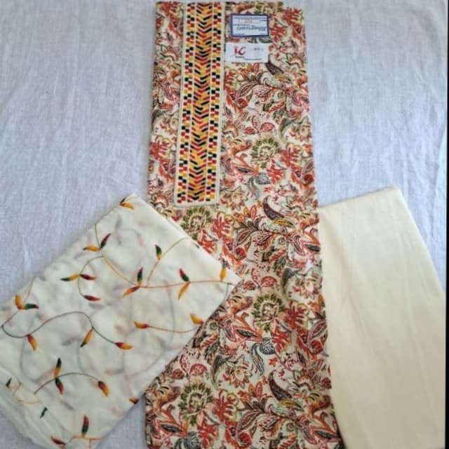 Jaipuri print cotton Dress materials 