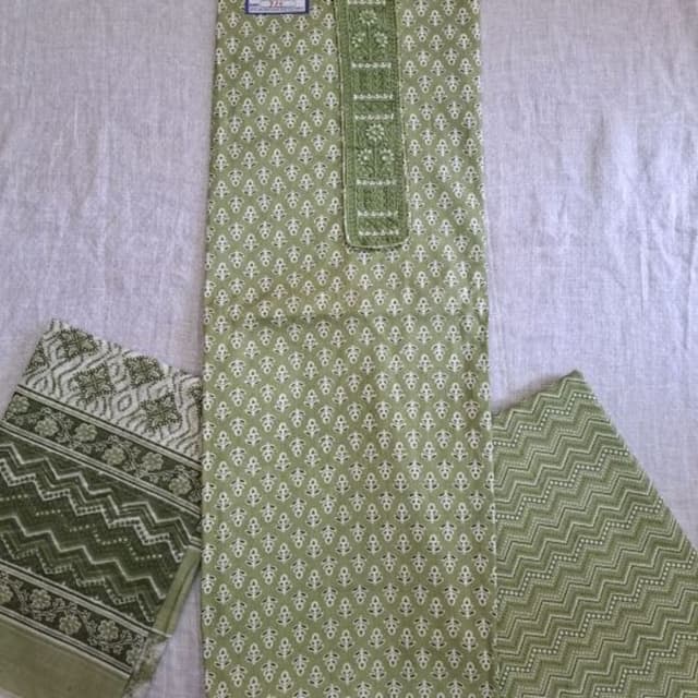 Jaipuri print cotton Dress materials 