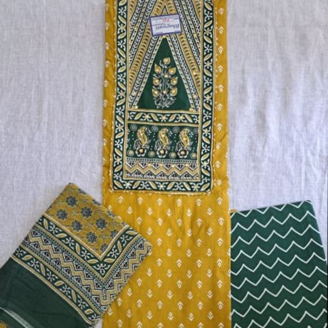 Jaipuri print cotton Dress materials 