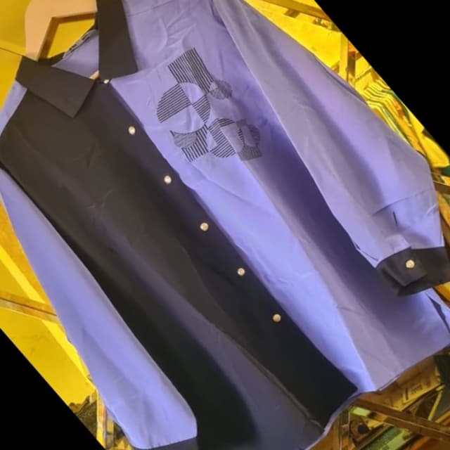 Black and Lavender Shirt