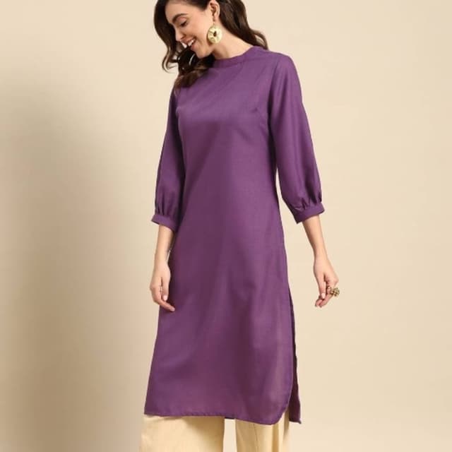Purple Kurta