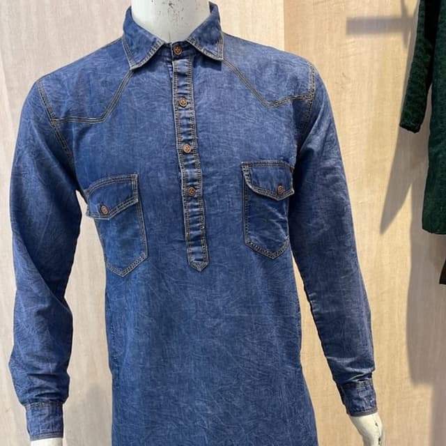 MENS DENIM KURTA PAYJAMA