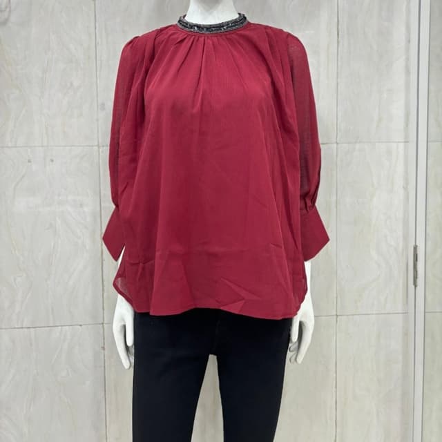 Ladies Top Maroon Free size 