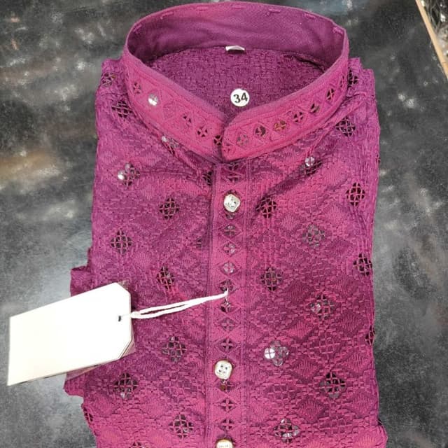 Deep Maroon Kurta