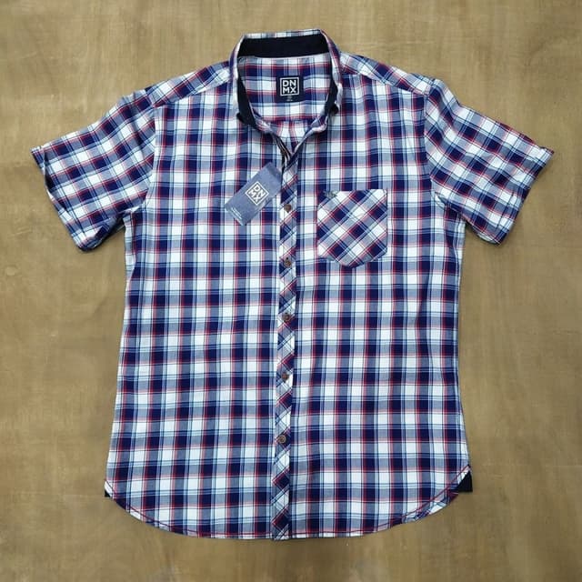Blue, Red, White Shirt