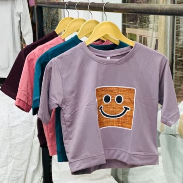 Mauve, Brown, White, Teal, Pink, Burgundy T-shirt