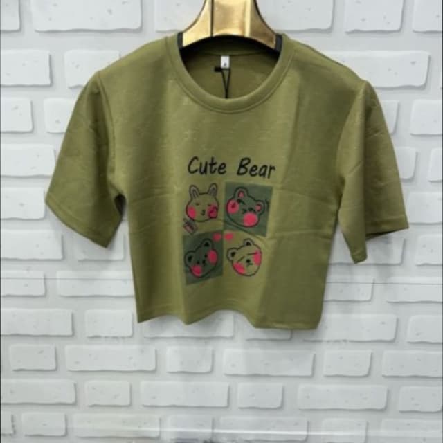 Olive Green, Pink, Black T-shirt