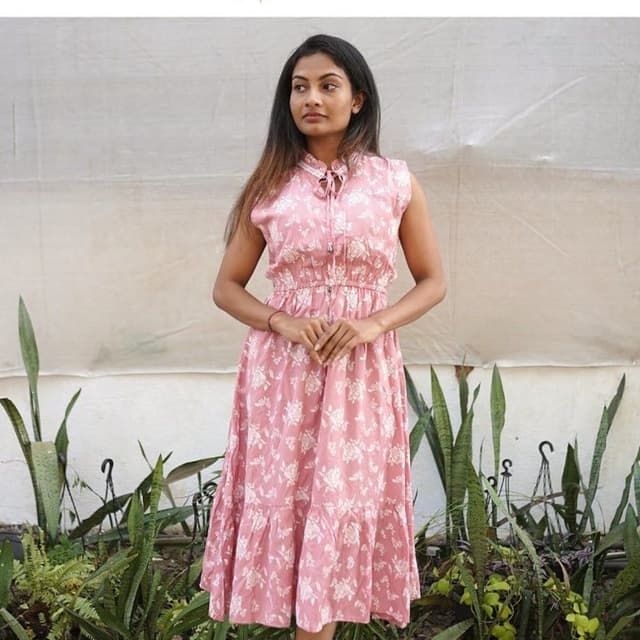 Yellow Light Green Dress