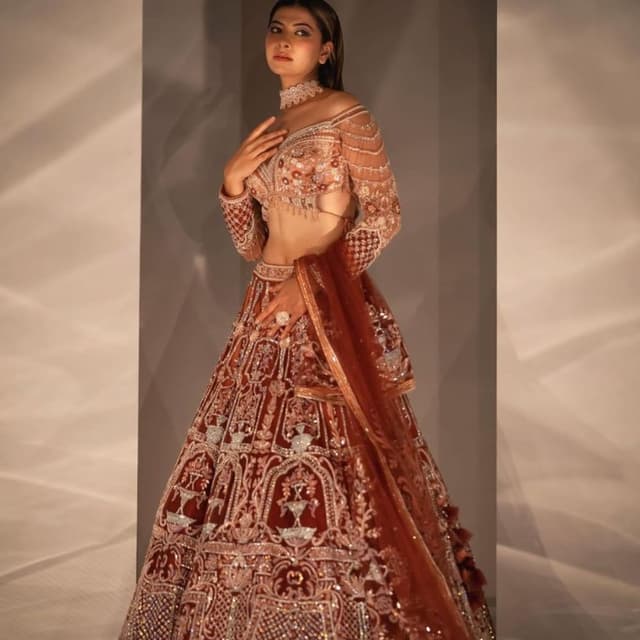 Maroon Lehenga