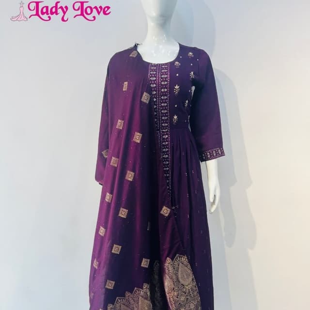 Purple and Gold Dress