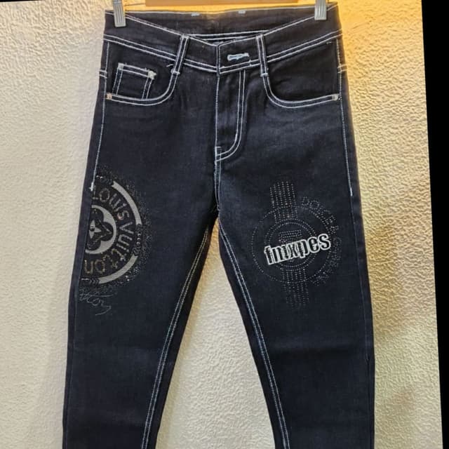 Black and White Jeans