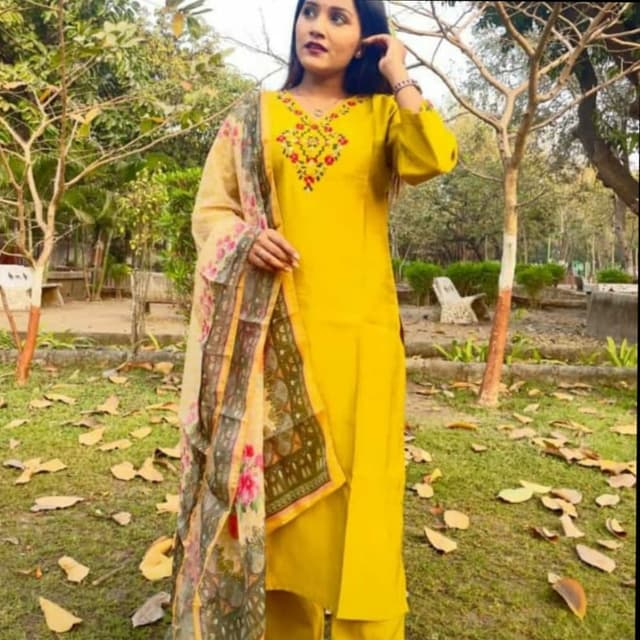 Yellow Salwar Suite