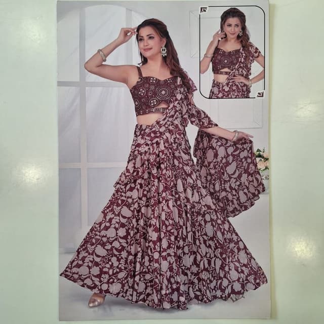 Maroon Lehenga
