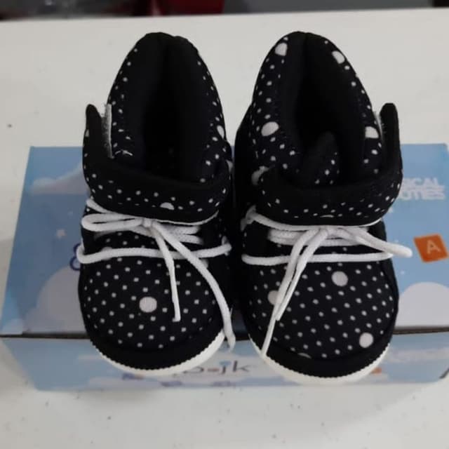 Black and White Baby Shoes