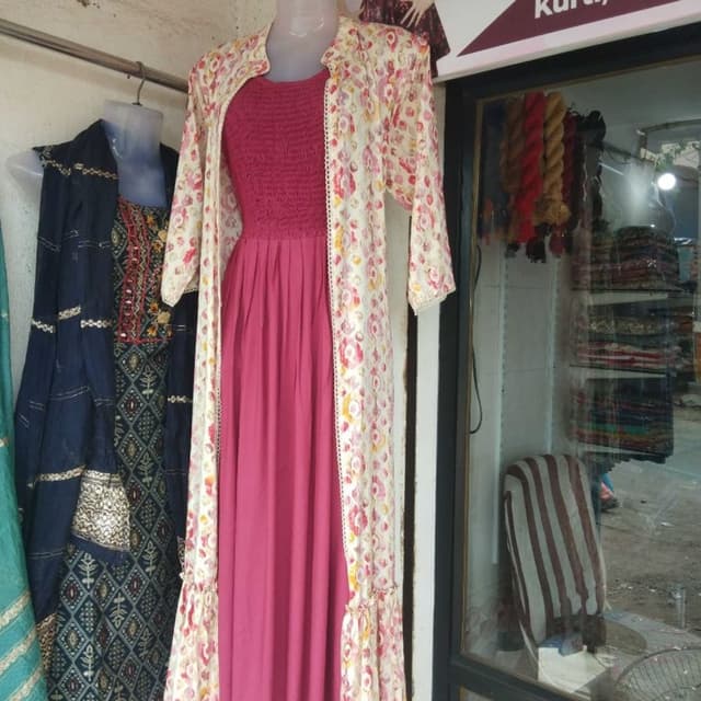 Long kurta with long shrug