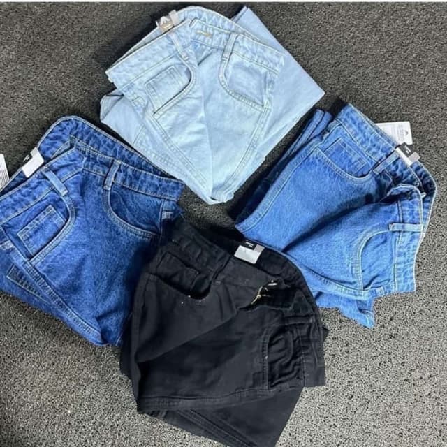 Various shades of blue and black Jeans