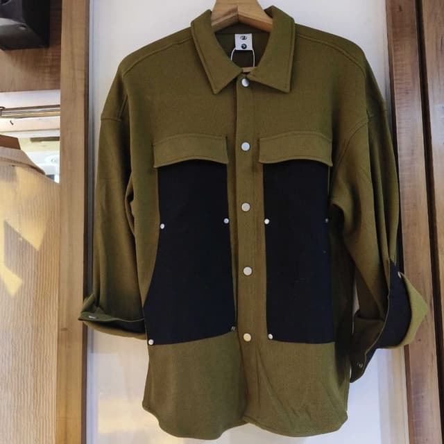 Olive green and black Jacket