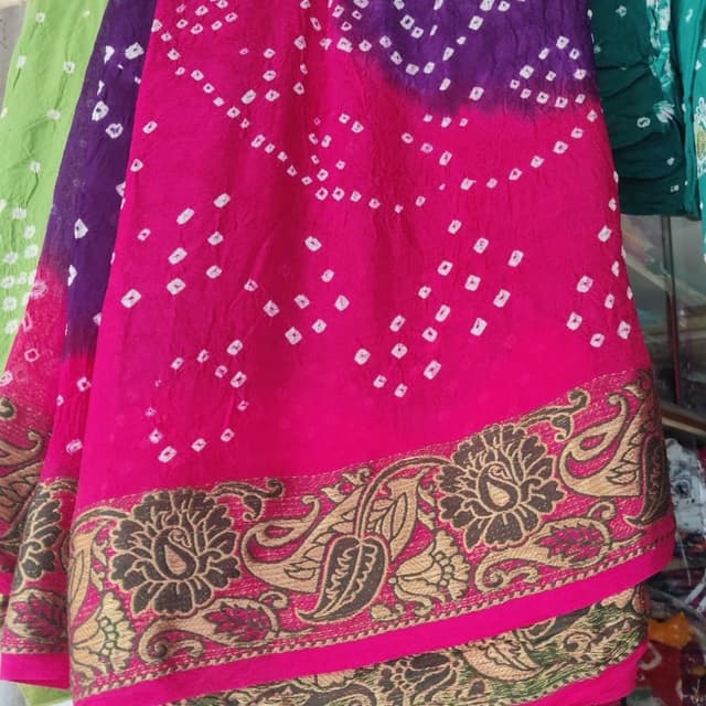 Magenta, Purple, Gold, Brown Saree