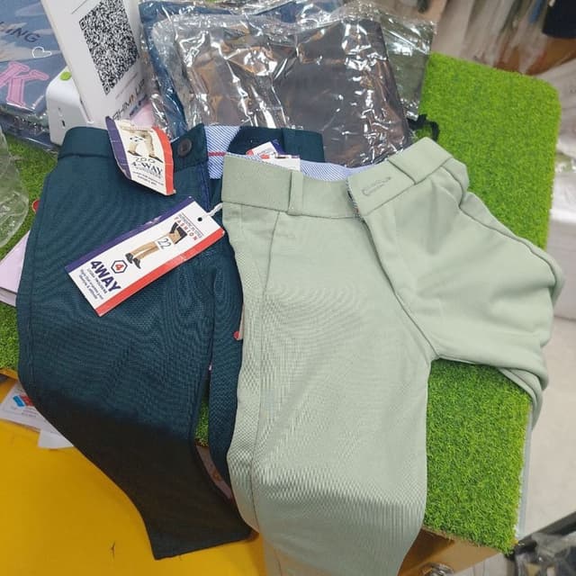 Green, Teal Pants