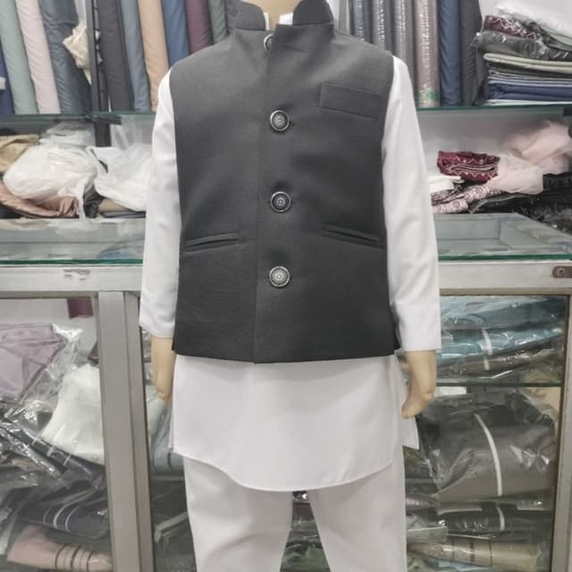 Black and White Waistcoat