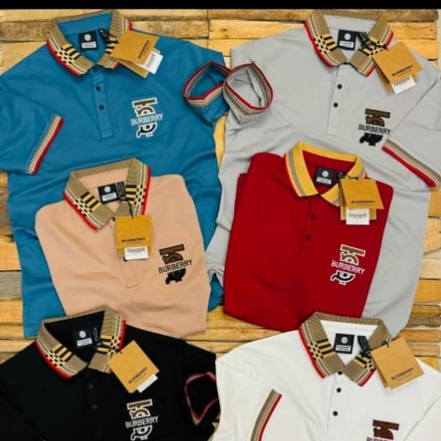 Various, including blue, beige, red, grey, black, and white Polo Shirt