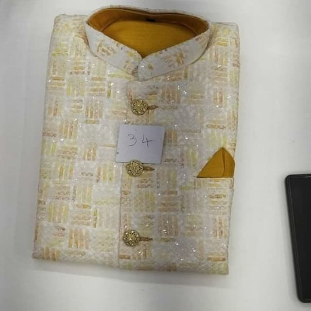 Yellow Kurta pajama koti