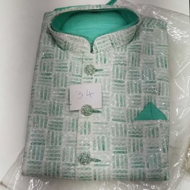 Light green Kurta pajama koti