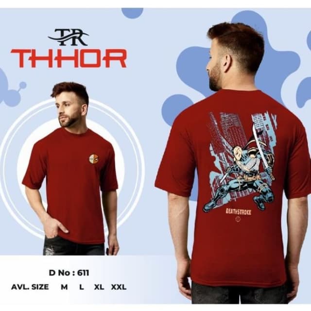 Red, Blue, White, Black T-Shirt