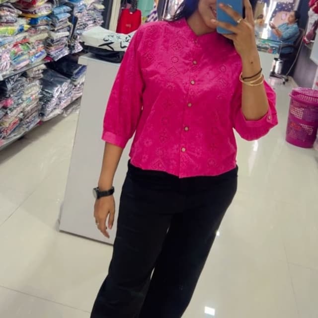 Hot Pink and Black Shirt