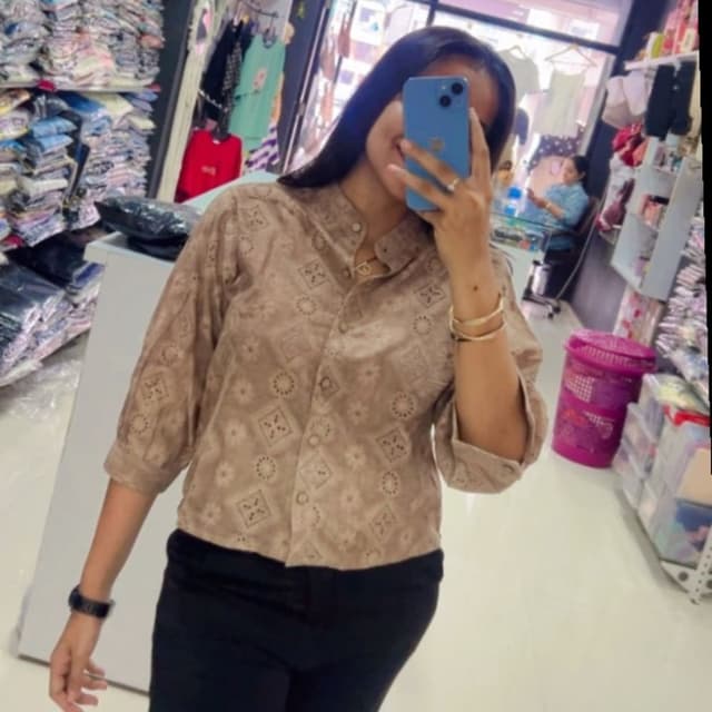 Beige and cream Blouse