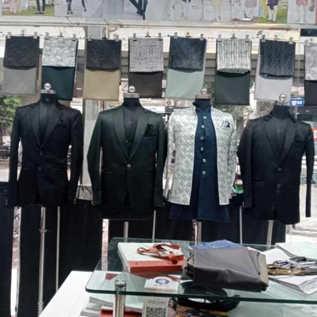 Black, Green, Blue, White Suit, Jacket, Waistcoat