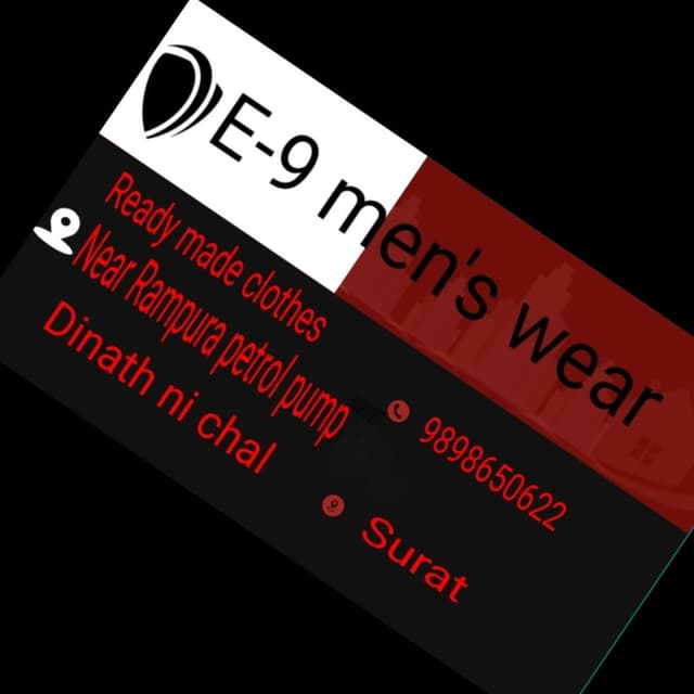 E-9 Men's Wear