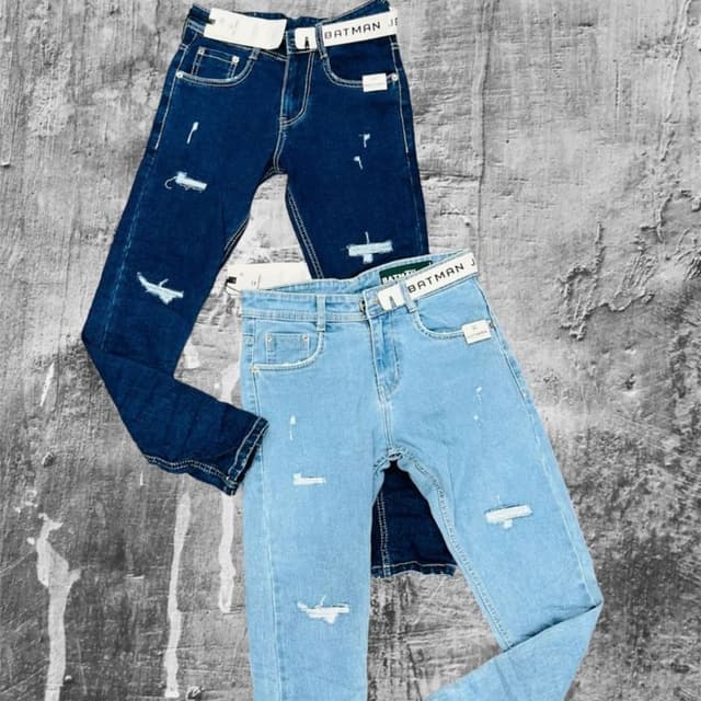Dark Blue and Light Blue denim Jeans