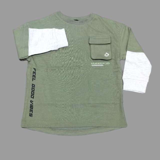 Green and White T-shirt