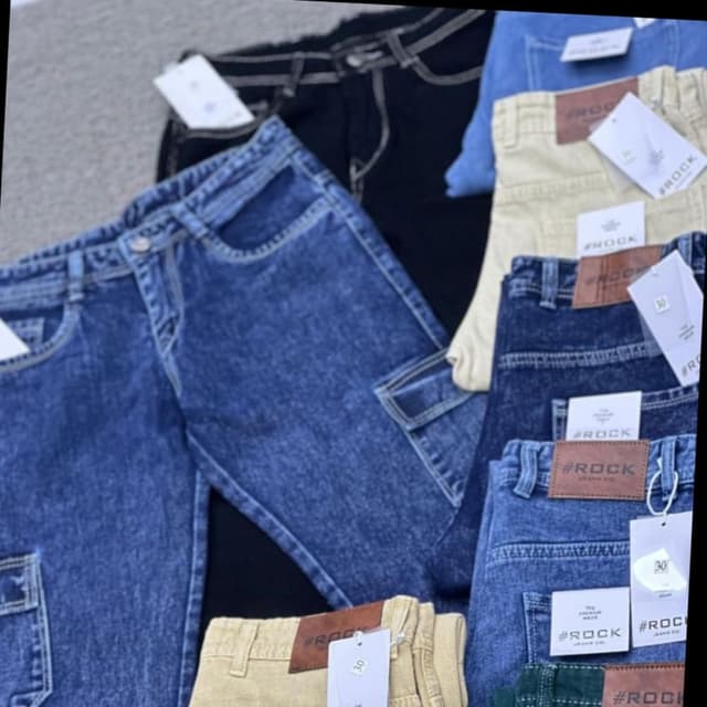 Blue, Black, Khaki Jeans