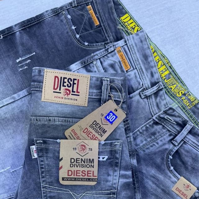 Various shades of gray and black Jeans