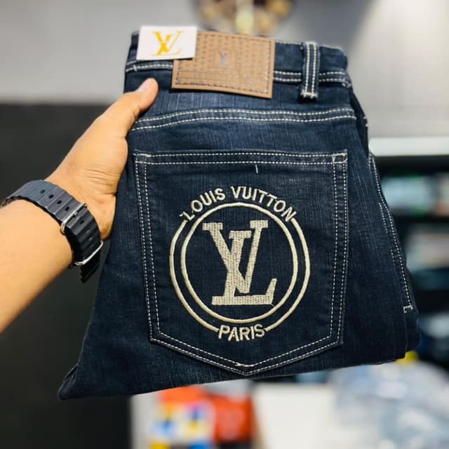 Dark Blue, Beige, Brown Jeans