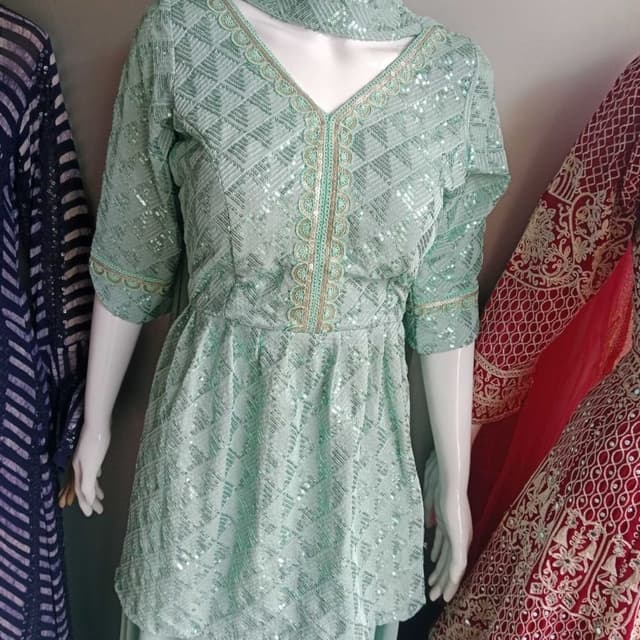 Blue Light Green Topwear