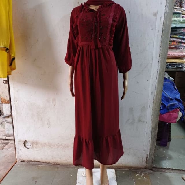 Maroon Dress