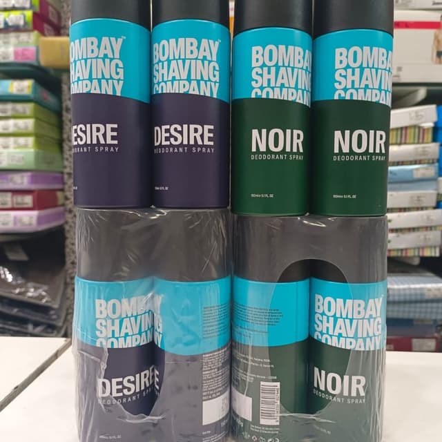 Blue, Green, Black, White Deodorant Spray