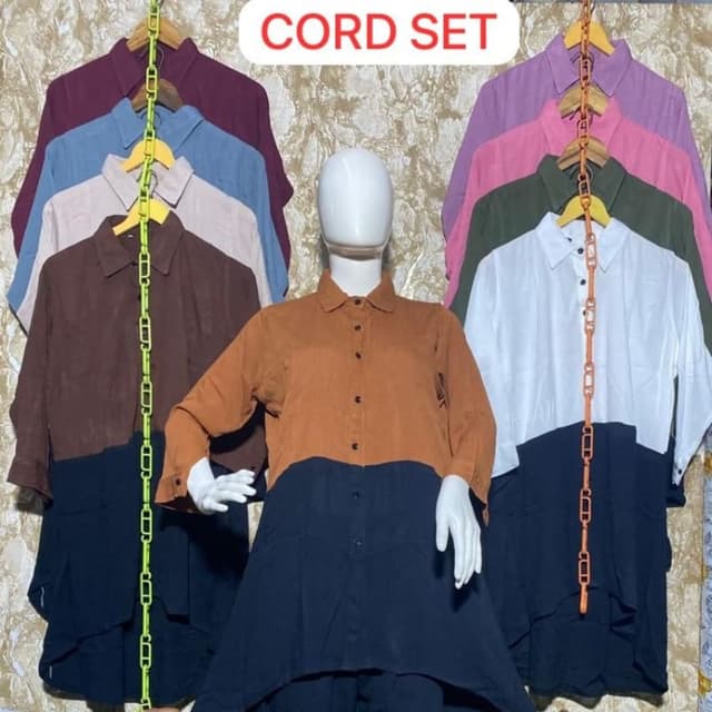 Various, including brown, blue, pink, green, white, and navy blue Cord Set