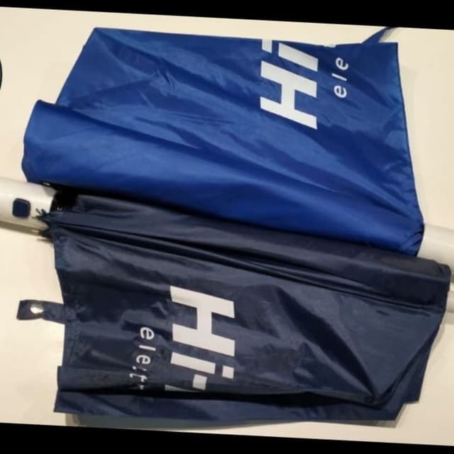 Blue and white Umbrella
