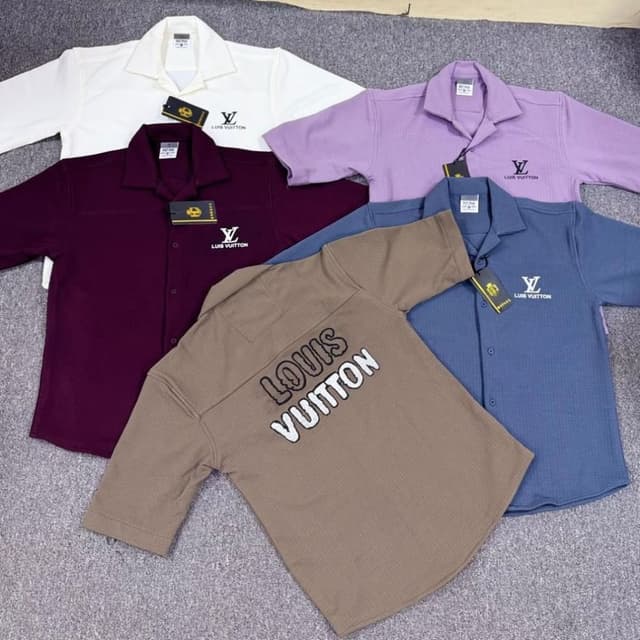 Variety of colors including white, burgundy, purple, blue, and brown Shirts