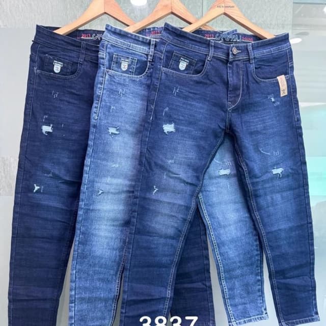 Various shades of blue Jeans