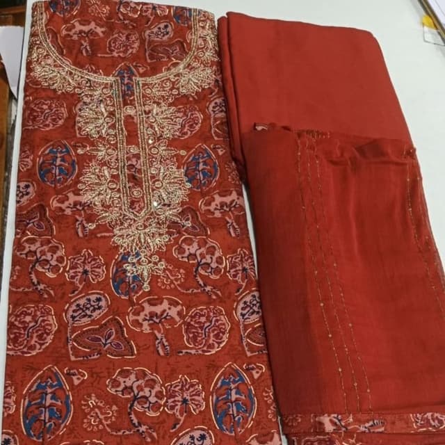 Maroon Navy Blue Saree