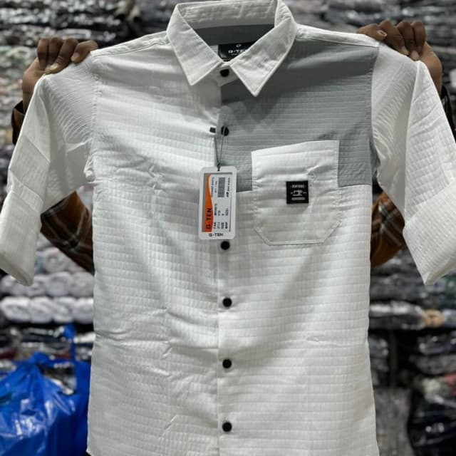 White and Grey Shirt