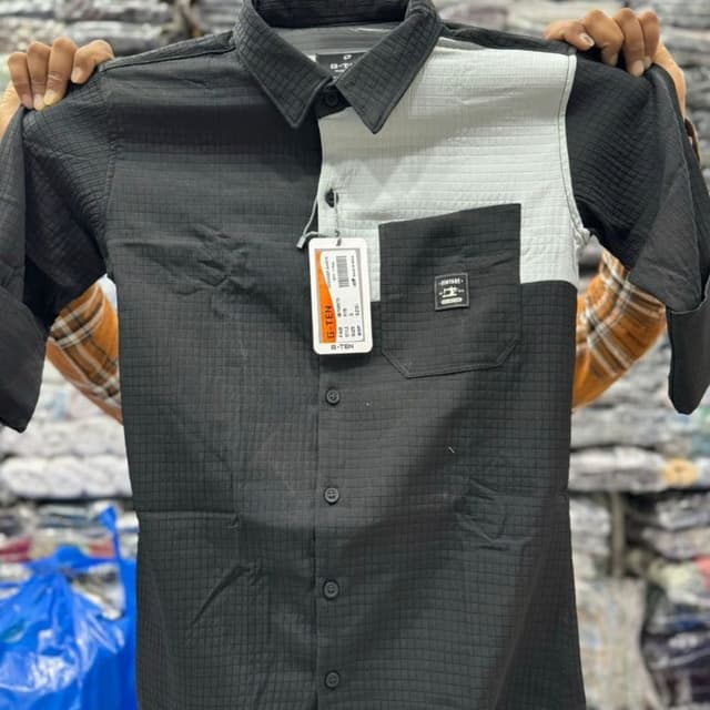 Black and Light Gray Shirt