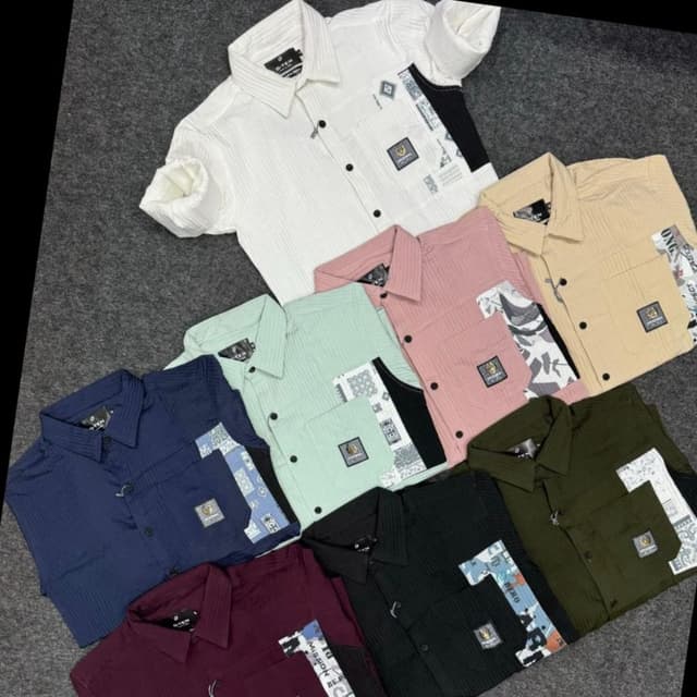 Variety of colors including white, beige, pink, mint green, navy, maroon, black and olive green Shirt